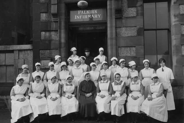 Staff at the Infirmary in the 1920s.