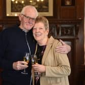 National Lottery winners Marlyn and Ian Anderson are celebrating after winning £1 million. Pic: James Chapelard
