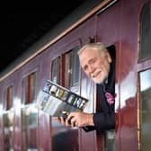 James Cosmo visited Bo'ness and Kinneil Railway to launch VisitScotland's new Set in Scotland guidebook
