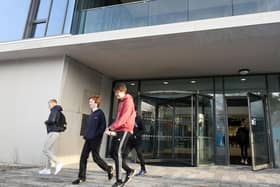 The Forth Valley College campus in Falkirk could be impacted by industrial action unless a resolution is found. Picture: Michael Gillen.