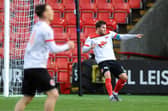 Picture Michael Gillen. 
David Goodwillie playing for Clyde FC when North Lanarkshire Leisure was the team's shirt sponsor.