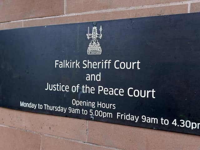 Mark appeared at Falkirk Sheriff Court (Picture: Michael Gillen)