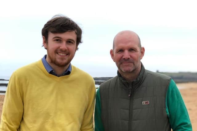 Councillor James Bundy and his father Tony. Picture: Contributed