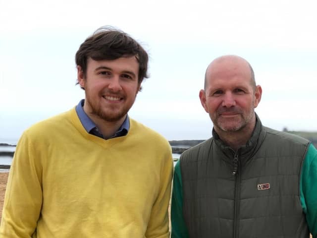 Councillor James Bundy and his father Tony. Picture: Contributed