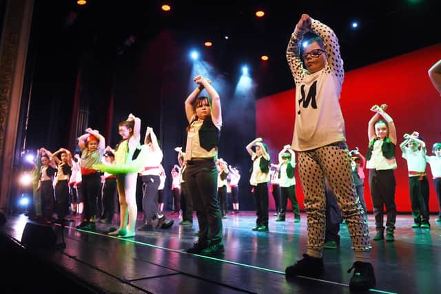 Pupils enjoy their time dancing on stage at the Theatre Royal Glasgow
