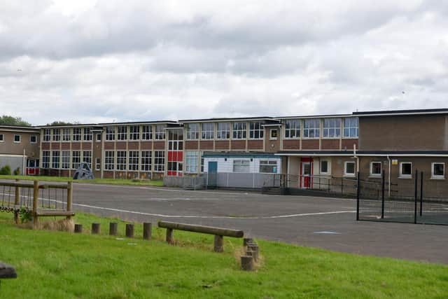 Flood water damaged Moray Primary School's boiler system and a temporary replacement had to be set up to give pupils and staff access to hot running water