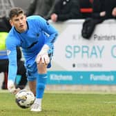 09-03-2024. Picture Michael Gillen. STIRLING. Forthbank Stadium. Stirling Albion FC v Falkirk FC. Season 2023 - 2024. Matchday 28. SPFL cinch League One. Sam Long 1.