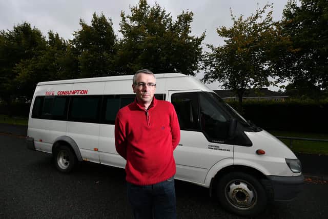 Maddiston resident Peter Krykant has launched a mobile 'fix room' in Glasgow so heroin addicts can inject under supervision. Picture: John Devlin.