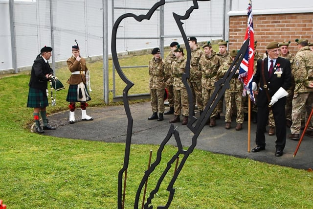 The ceremony took place at the YOI on Armistice Day