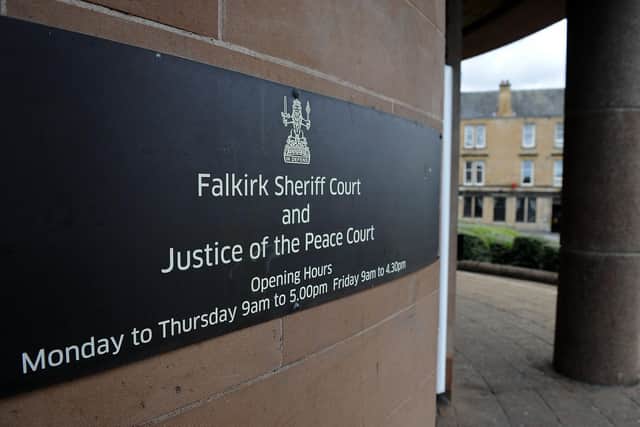 Dillan Connal appeared at Falkirk Sheriff Court via video link. Picture: Michael Gillen.