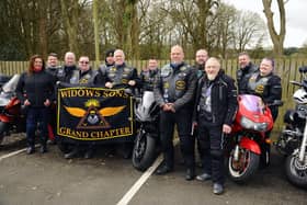 Bikers made a visit to surprise residents of the Haining Care Home who love motorbikes.