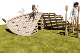 An artist's impression of the proposed play park at Bo'ness Foreshore.