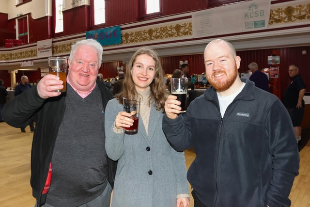 01/04/23 Dobbie Hall Larbert 12th Forth Valley Real Ale Festival William Caitlyn and Michael