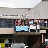 Protests over the closure of Bo'ness Recreation Centre took place on Thursday and Sunday.