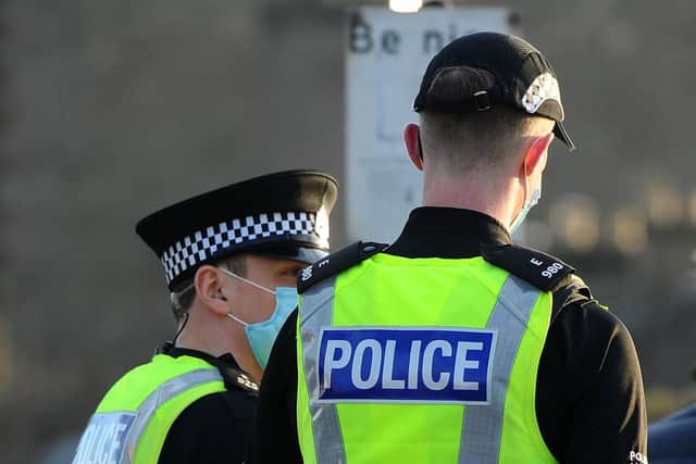 Police confirmed two women were arrested and charged in connection with an incident at Scotmid in Kilsyth Road, Haggs on Monday. Picture: Michael Gillen.