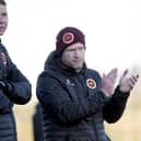 Stenhousemuir surged to a 16-point lead at the top of League Two after a 1-0 win over seventh-placed Stranraer last Saturday afternoon at Ochilview Park (Pictures by Alan Murray)