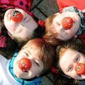 Cameron Blaikie (11) and Adam Park (11), pupils at Comely PS cycled to Edinburgh for Red Nose Day in 2013.