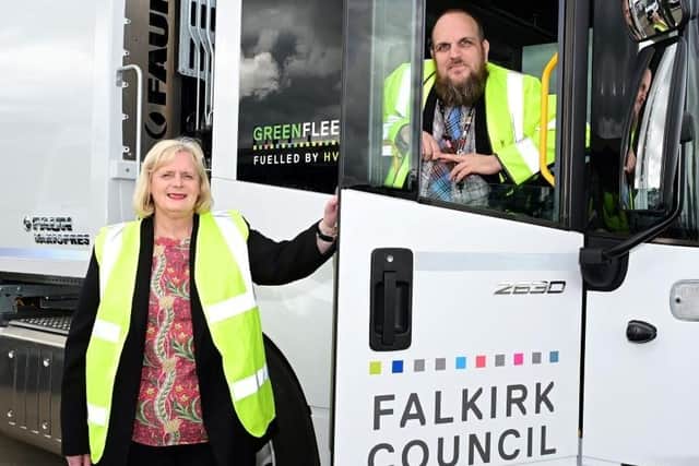 Falkirk Council leader Cecil Meiklejohn and Councillor Bryan Deakin, local authority spokesperson for climate change
(Picture: Submitted)