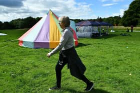 The Climate Camp is now in place on land at Kinneil Estate 
(Picture: Michael Gillen, National World)