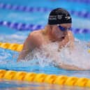 LONDON, ENGLAND - APRIL 05: Duncan Scott of University of Stirling competes in the Men's 200m IM Paris - Final during day four of the British Swimming Championships 2024 on April 05, 2024 in London, England. (Photo by Richard Pelham/Getty Images)