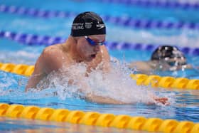 LONDON, ENGLAND - APRIL 05: Duncan Scott of University of Stirling competes in the Men's 200m IM Paris - Final during day four of the British Swimming Championships 2024 on April 05, 2024 in London, England. (Photo by Richard Pelham/Getty Images)