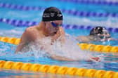 LONDON, ENGLAND - APRIL 05: Duncan Scott of University of Stirling competes in the Men's 200m IM Paris - Final during day four of the British Swimming Championships 2024 on April 05, 2024 in London, England. (Photo by Richard Pelham/Getty Images)