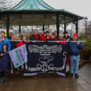 Falkirk Trades Union Council organised Saturday’s meeting as part of a month-long national campaign being run by the Scottish Trades Union Congress. Pic: Scott Louden