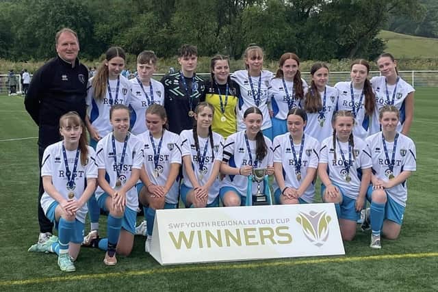 Central Girls' under-16 team secured a League Cup trophy over the weekend (Photo: Submitted)