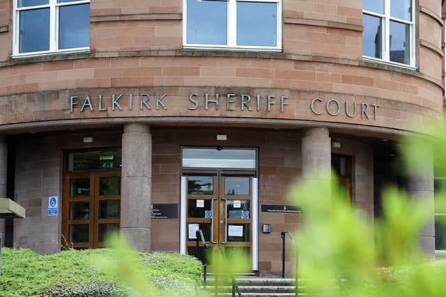 Ian Cameron, of Grangemouth, appeared at Falkirk Sheriff Court on Thursday. Picture: Michael Gillen.