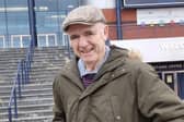 Former Hearts striker Robin Stenhouse visited the Hampden museum with Newcarron Court care Home residents