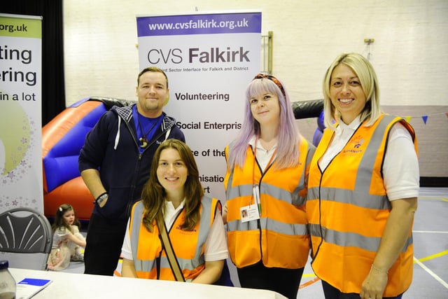 CVS volunteers Jordan Boyle, Meg Guy, Laura Jamieson and Nicola Cox.