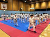 Students in action during Sunday's Kobe Osaka Scotland event at Grangemouth Sports Complex (Photo: Submitted)