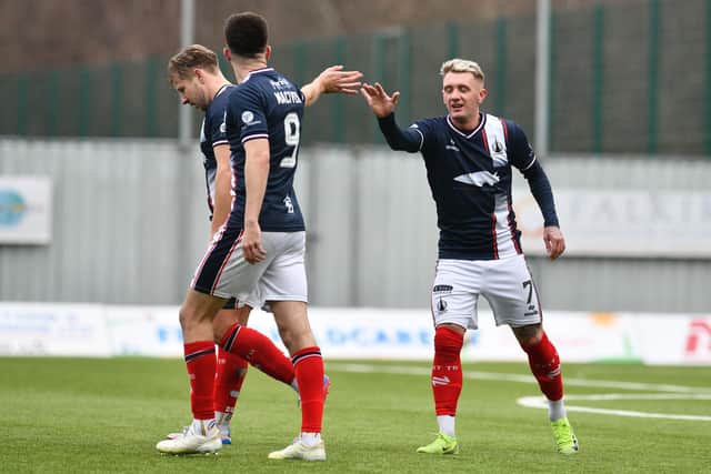 19-01-2025. Picture Michael Gillen. FALKIRK. Falkirk Stadium. Falkirk FC v Raith Rovers FC. Season 2024 - 2025. The Scottish Gas Men's Scottish Cup 4th Round. Falkirk goal, Callumn Morrison 7.