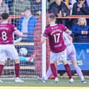 Stenhousemuir ace Michael Anderson scores to make it 1-0 against Raith Rovers (Photo: Alan Harvey/SNS Group)
