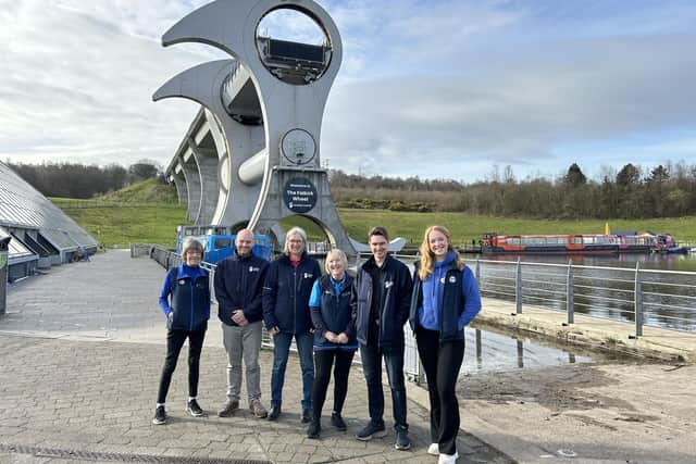 The Green Tourism team at The Falkirk Wheel. Pic: Contributed