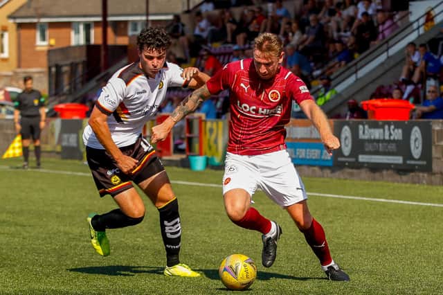 Stenny had tough tests against two quality sides as they lost 2-1 to Partick Thistle on Saturday and 3-1 to St Mirren on Tuesday (Pic: Scott Louden)