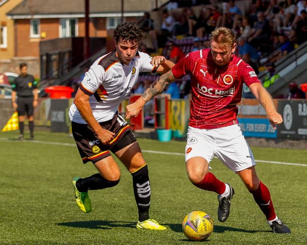 Stenny had tough tests against two quality sides as they lost 2-1 to Partick Thistle on Saturday and 3-1 to St Mirren on Tuesday (Pic: Scott Louden)
