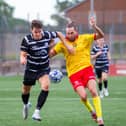 East Stirlingshire’s first competitive home fixture back at Ochilview Park saw them lose 2-1 to Albion Rovers on Tuesday night in their second Lowland League outing (Pics by Ciaran Reid)