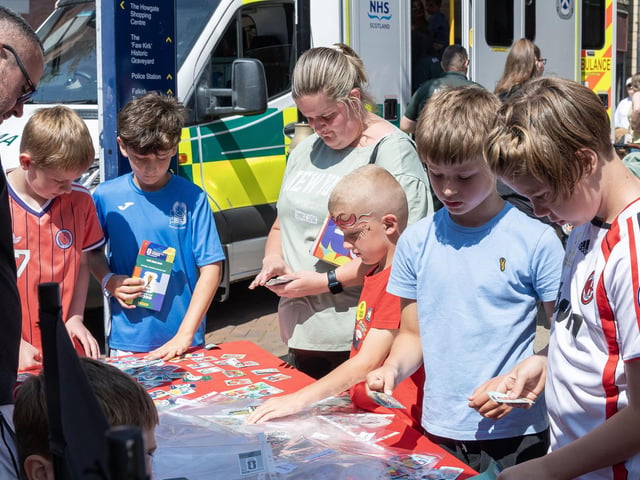 There was also a free World Cup sticker swap during the day.
