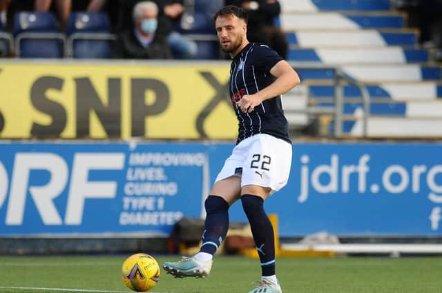 Brad McKay returns for Falkirk against Dumbarton (pic: Michael Gillen)