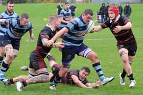 Falkirk in action against Preston Lodge earlier in the campaign (Photo: Gordon Honeyman)