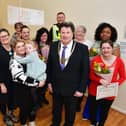 Thrive to Keep Well certificate presentation by Provost Robert Bissett. Pic: Michael Gillen