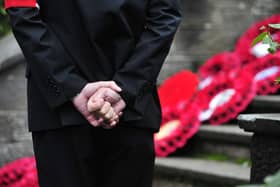 Residents gathered at Bonnybridge War Memorial to remember those who gave their lives for their country