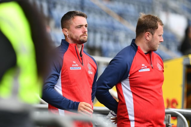 Stephen McGinn was in the dugout for Falkirk for the first time