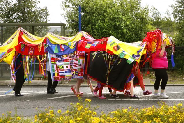 More colour in the parade.