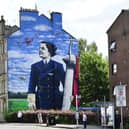 A mural of Winnie Drinkwater has been painted on a gable end in Glasgow’s Cardonald area. Pic: John Devlin  ​