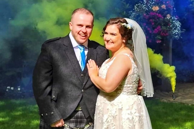 Guests travelled across the Atlantic to join Ciaran Nicoll and Kyrsten Downton on their wedding day. Ciaran grew up in Linlithgow moving to Bo'ness in 2014 but met Kyrsten in October 2018 after setting off for a year-long adventure months earlier. Romance blossomed and in February 2020 they got engaged. Their wedding took place on July 16 at the beautiful lakeside setting in Maple Ridge, British Columbia, Canada with traditions from both countries incorporated into the day.