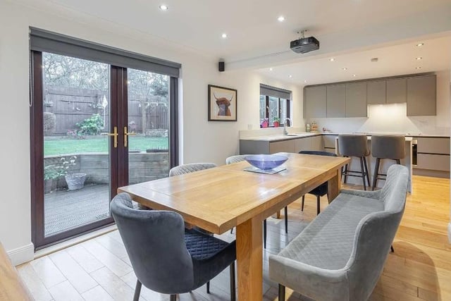 The open plan kitchen/dining area provides a perfect day-to-day living space but is fantastic for formal entertaining too.