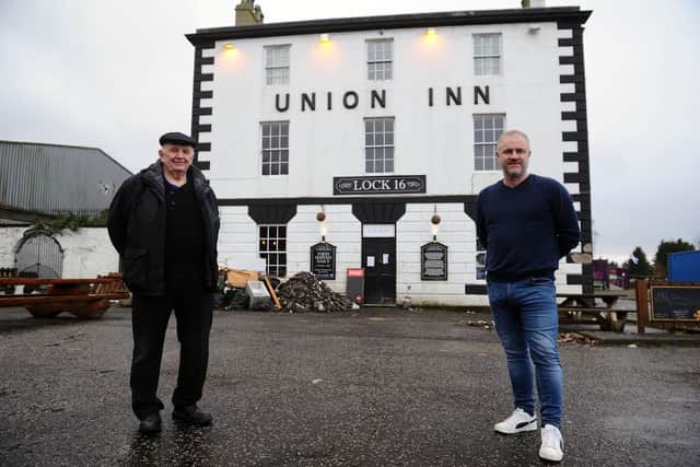 Mr Dewar and Colin Clark are renovating the Union Inn (Pic: Picture Michael Gillen)