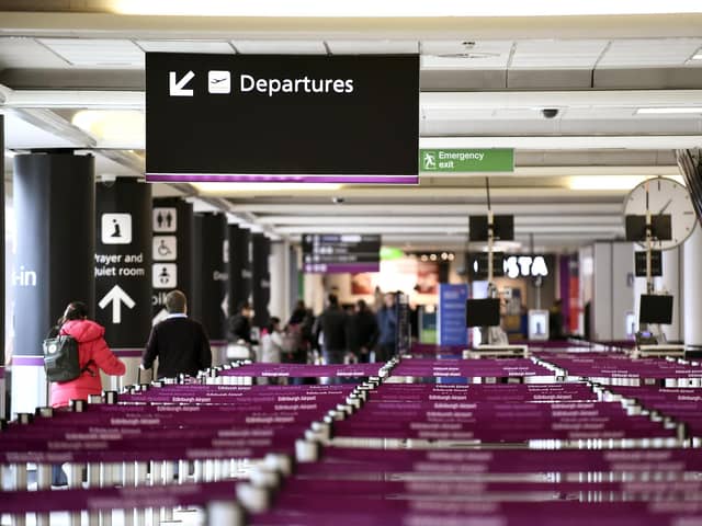 Only a handful of flights are still departing Edinburgh and Glasgow airports.